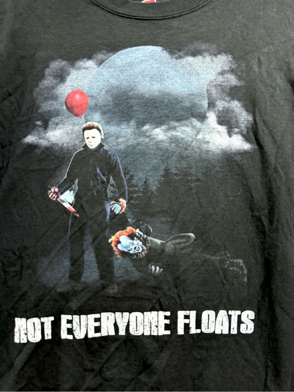 ๐ฅHalloween Michael Myers Pennywise IT Graphic T-shirt Size M